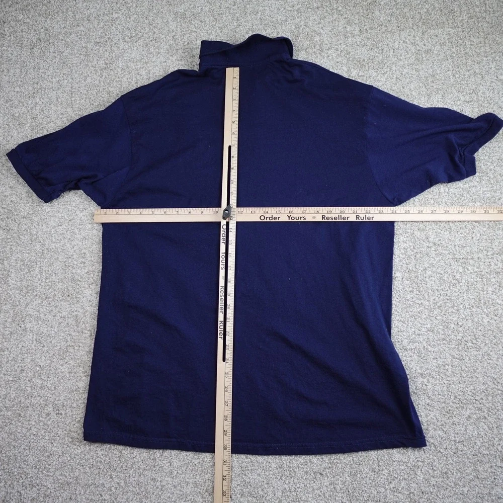 Jerzees Doctor Who TARDIS Navy Blue Polo Shirt Mens XL SpotShield‎ Embroidered